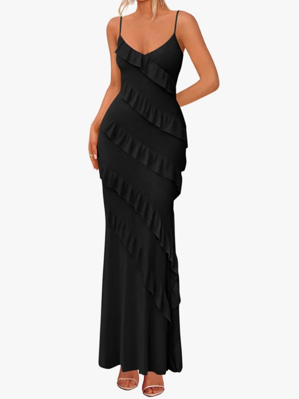 Black Ruffle Dress
